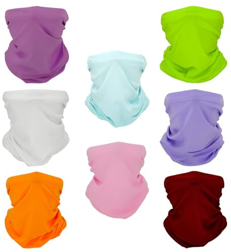 SMEHCF 8 Cooling Neck Gaiters Multipurpose Bandanas for Women Men
