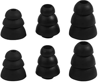 Trippelfläns öronproppar öronkuddar öronspetsar silikonknoppar öronpropp för innerdiameter 3,8 mm-4,5 mm in-ear hörlurar trippel fläns öronspetsar knoppar kuddar