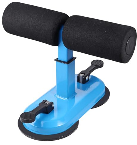Toddmomy Abdominal Machine Crunches Aid for Home Fitness, Blue ABS Trainer with Single Bar for Waist Fat Reduction and Belly Roll Exercise, Suitable for Men and Women Workout