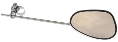 Busch & Müller Unisex – Erwachsene 911/2 Rückspiegel, Schwarz/Silber, Einheitsgröße