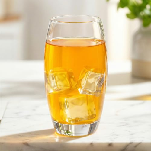 LAV 6X Clear 510ml Empire Highball Glasses - Tall Hi Ball Glass Water Gin Juice Cocktail Drinking Glassware Tumblers Set