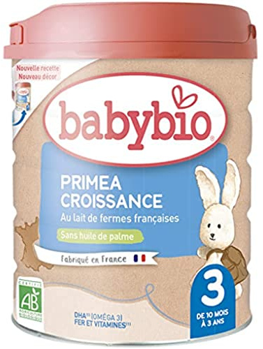 Babybio primea 3 croissance lait dès 10 mois 800g