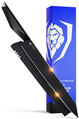 DALSTRONG Yanagiba Sushi Knife - 10.5 - Shadow Black Series - Black Titanium Nitride Coated - High Carbon - 7CR17MOV-X Vacuum Treated Steel- Sheath - NSF Certified