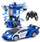 Vubkkty Roboter Spielzeug für Kinder, 2.4GHz Fernbedienung Zwei-in-Eins Transformator RC Auto, 1:18 Scale Transforming Spielzeuggeschenk für Kinder ab 6 7 8 9 10 Jahre