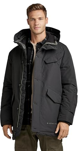 G-Star Para Hombre Parka Vodan Padded Hooded, Negro (dk black D22713-A281-6484), L