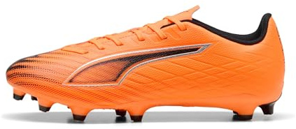 PUMA Unisex Ultra 6 Play FG/AG Soccer Shoe, Heat FIRE Black-Glowing RED, 12.5 UK