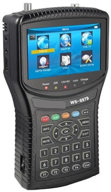 Satellite Receiver WS-6979 DVB-S2 & DVB-T2 Combo Satellite Finder & Terrestrial Finder for Remote Reception Systems Antennas