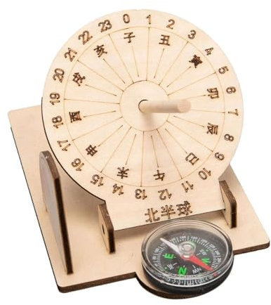 Modelo Reloj Ecuatorial Madera Juguete Montaje Manos Libres Juguete Educativo Para Niños Estudiante 7 A 14 Años Enseñanza En Aula