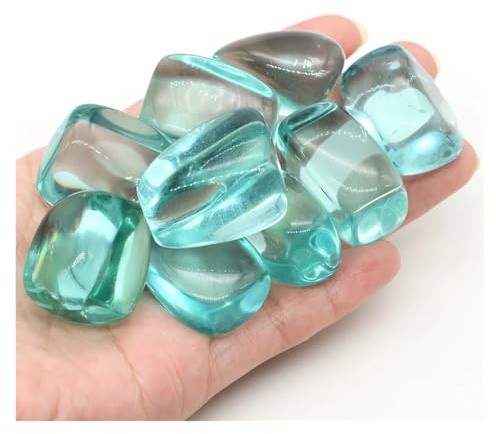 MOHUIED Grava para Acuario Piedras pulidas a Granel, Piedras Preciosas, Cristales Surtidos for decoración del hogar, jardín, Acuario, etc(Color 25,50g)
