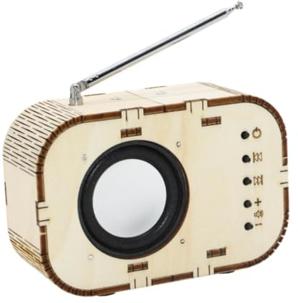 KIXZSAZ Esperimento scientifico fai-da-te Kit radio in legno Puzzle 3D Giocattoli didattici Coinvolgenti regali pratici per menti Per creative Esperimento scientifico in legno fai da