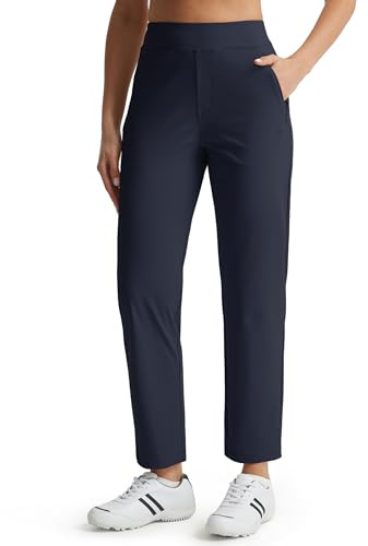 Libin Pantalon Golf Femme 7/8 Jogging Business 27, Bleu Marine L