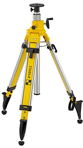 STABILA Kurbelsäulen-Baustativ BST-K-L, für Laser und Nivelliergeräte, Höhe: 98–220 cm, 5/8-Gewindeschraube