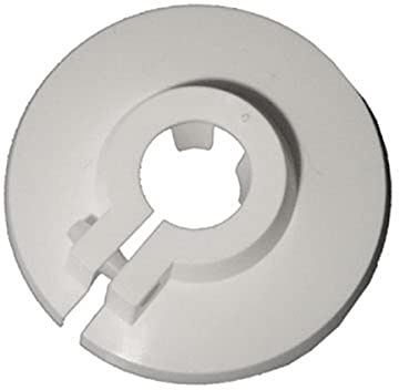 Cornat T384009 Plastic Clamping Rosettes, 22 mm, White