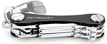 KeySmart Classic - Compact Key Holder and Keychain Organizer (up to 14 Keys) (Black)