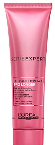 L'Oréal Paris Serie Expert Pro Longer Leave-In, Anti-Haarbruch Haarcreme & Hitzeschutz für glänzende Haare und geschmeidige Spitzen, Haarpflege mit Anti-Frizz-Effekt, 150 ml