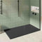 KOES - Kunstharz-Duschwanne Modell OBI – 100x160 – Schwarz RAL 9005