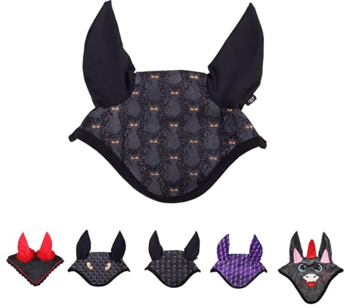 netproshop Flughuva i halloweendesign storlek ponny full, storlek: full, färg: katt