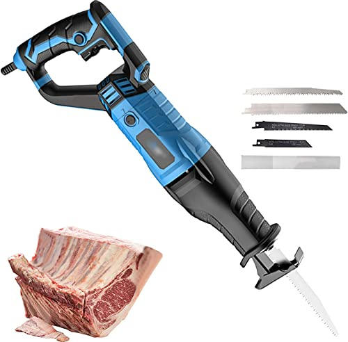 WaTsky Sega Ossa Elettrica da Macellaio Multifunzione Segaossa Professionale per Casa Commerciale Portatile Durevole Palmare Sega a Gattuccio per Costolette di Ossa di Carne Congelate,002