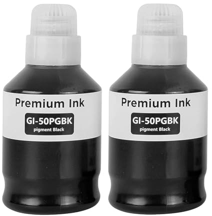 LAIPENG GI-50 GI50 Tinte Kompatibel mit Canon PIXMA GM2050 GM4050 G5050 G6050 G7050 Drucker 2-Schwarz-Multipack (Schwarz*2)