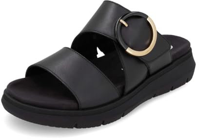 Remonte Damen D2K51, Frauen Slipper,lose Einlage,Sommerschuhe,sommerclogs,Pantoletten,Slip on,Freizeitschuhe,Schlupfschuhe,Slides,schwarz (00),41 EU