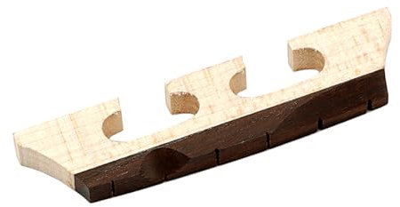 Banjobrücke aus Holz, Standard-Ebenholz, Banjo-Brücke, vier Saiten, Banjo-Ersatz, Steg, Ukulelen, Banjo-Brücke, Bassbrücke