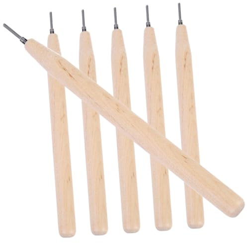 UKCOCO 6 pièces Stylo à Quilling Papier Outil DIY Ergonomique avec Aiguille Inoxydable Kit pour Décoration et Ornements Papier Faits Main Pratique pour Artisanat