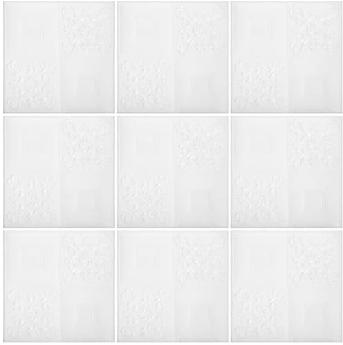 TOBBOMEY 20 Pezzi Pannelli Adesivi 3D Muro Mattoni in Schiuma Xpe Bianco Carta da Parati Staccabile e Attaccabile per Pareti e Soffitti Decorazione per Soggiorno Camera da Letto e