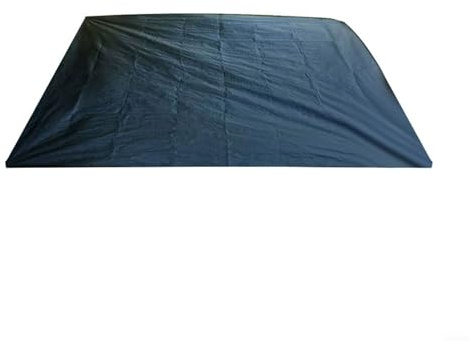 Advokingtap Tapis de sol de camping imperméable en polyéthylène pliable avec cordon de serrage à quatre coins et sac de rangement Noir 1,8 x 1,8 m 2 x 2 m (1,8 x 1,8 m)