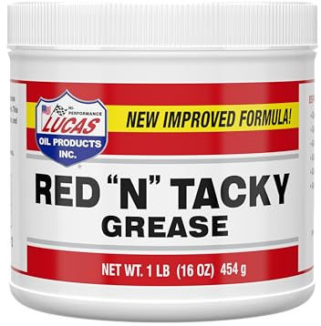 Lucas Oil 10574 Red and Tacky Grease, 454 g