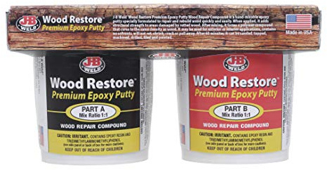 J-B Weld 40006 Wood Restore Premium Epoxy Putty Kit - 32 oz.