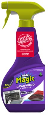 Mister Magic, Lavaforno e Barbecue, Sgrassa e Igienizza, Previene i Cattivi Odori, Con estratti naturali di Agrumi - 500 ml