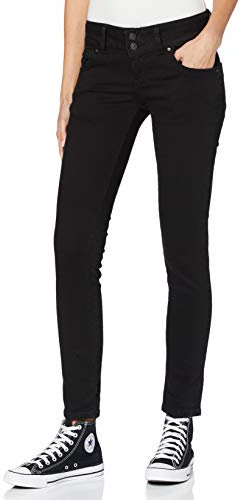 LTB Jeans Damen Molly Jeans, Black To Black Wash, 28W / 30L