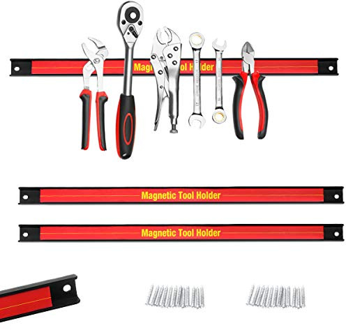 COSTWAY Magnetlist verktygsstång magnet verktygshållare verktyg 3 x 46 cm