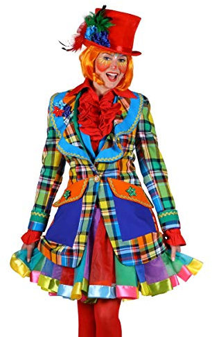 Damen Kostüm Clown Jacke Themajacke Pinky Karneval Fasching Gr. L
