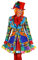 Damen Kostüm Clown Jacke Themajacke Pinky Karneval Fasching Gr. L