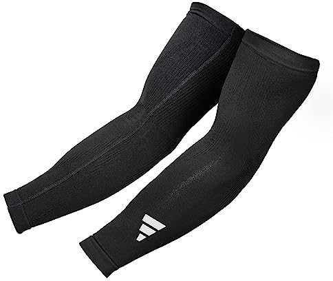 adidas Manchons de Compression pour Mollet Unisex-Adult, Noir, S/M-20-35 cm Autour du Biceps