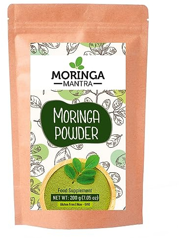 Moringa Mantra Moringa Leaf Powder 200 Grams, Naturally Grown Powdered Moringa Leaves, Tested for Heavy Metals