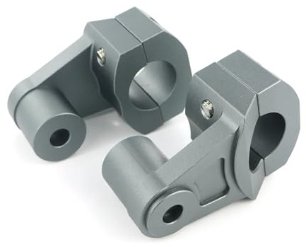 Torretas Manillar para V-Strom 1000 para DL1000 para XT 2018-2019 1 1/8 28 Mm Manillares Motocicleta Abrazaderas Montaje Barra Gruesa Elevadores Barra Gruesa Elevador Manillar Moto(Titanium)