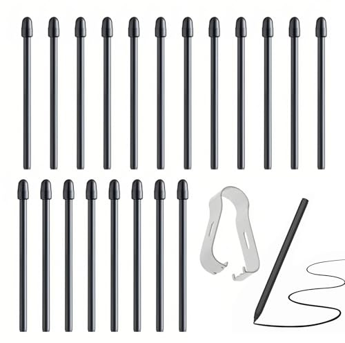 Punte del Pennarello per Remarkable 2 con Strumento di Installazione, 20 Pezzi Tips per Remarkable, Sostituzione Punta Penna Maker, Accessori Scrittura per Remarkable 1&2 Remarkable Maker Plus (Nero)