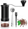 Suprbee Kaffeemühle Manuell, Handkaffeemühle mit Hochpräzisen Keramik-Kegelmahlwerk, Coffee Grinder Einstellbare Mahlgradstufen mit Kaffeeschaufel und Bürsten für Zuhause, Büro, Outdoor