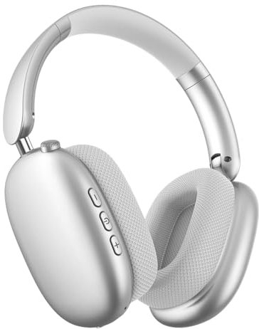 Casque sans Fil Bluetooth 5.4 avec Microphone, Connexion Multi-appareils, Ultra-léger, Grande autonomie de Batterie, appairage Automatique, Convient à Divers scénarios d'utilisation.(Argent)