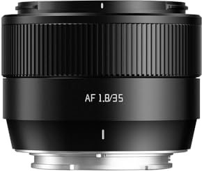 TTartisan AF 35mm F1.8 II Objektiv für Sony, APS-C Autofokus Objektiv E Mount, Leichtes Design Kompatibel mit Sony E Mount Spiegellosen Kameras