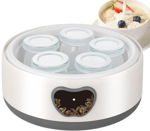 Machine de yogourt électrique, machine à fabricant de yogourt | Créateur de yaourts avec contrôle du temps,Appareils à domicile multifonction, accessoires ménagers pour la cuisine