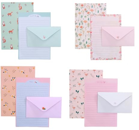 Stationery Paper and Envelopes Sets, Letter Writing Set, Stationery Se | Suitable for Letter Writing, Personal Notes, Invitations, and Thank You Correspondence（36 PCS）