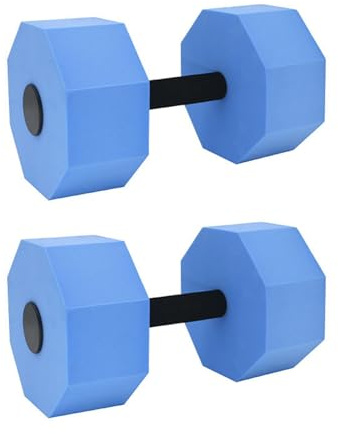 1 paire d'haltères en mousse pour exercices d'aérobic aquatique, fitness et exercices de piscine, résistance à l'eau