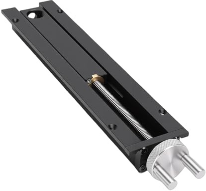 AMONIDA Morsa a Coda da Banco per la Lavorazione del Legno, Morsetto per Morsa Inerziale a Rapido in Lega di Alluminio con Corsa da 0-110 Mm e Foro Tavolo da 20 Mm, Ideale per Foratura e Taglio
