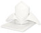 Haus und Deko Stoffservietten 4er Pack Struktur Leinen-Optik bügelfrei 50x50 cm Servietten #1239 (weiß)