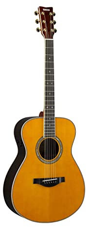 Yamaha L-Series Transacoustic Guitar with Hard Gig Bag - Concert Size, Vintage Tint