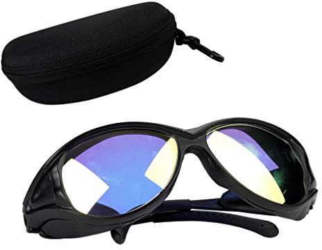 10.6um OD+7 CO2 Laser Protective Goggles Safety Glasses Protection Glasses Goggles Double-Layer Professional Laser Engraving Marking Cutting Welding Machine Laser Light Safety Glasses Eye Protection