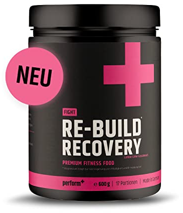 Perform+® | Re-Build Recovery | 600g Pulver | Sport Recovery Supplement | Post-Workout Recovery | BCAA EAA Komplex Regeneration | Lemon Lime | Kraftsport Supplement | Made in Germany